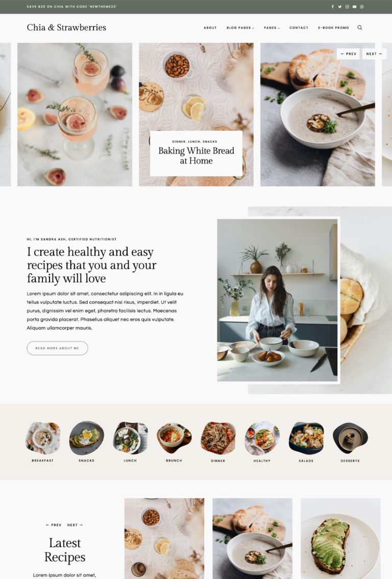 Chia WordPress Theme