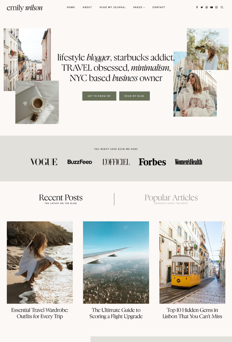 Emily WordPress Theme