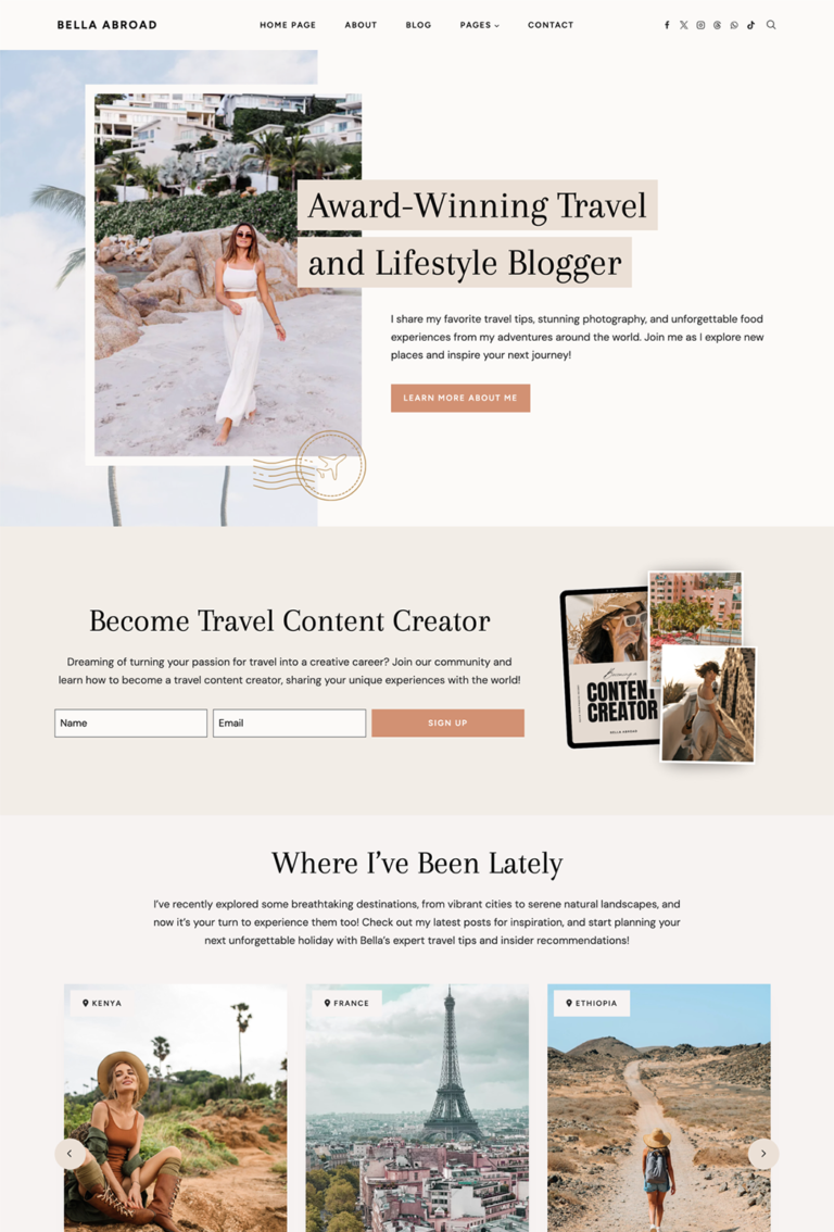 Bella WordPress Theme