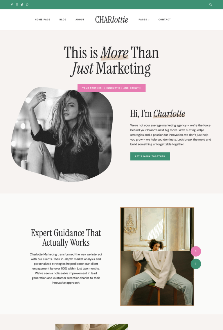 Charlotte WordPress Theme